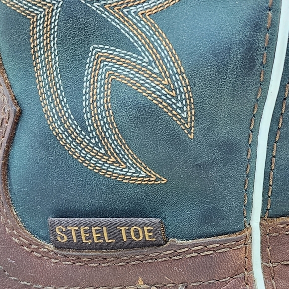 Justin Original Men's Marshal Waterproof Steel Square Toe Safety Boots - Picture 8 of 11